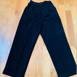Roberto Cavaleri Boys Sz 6 Black Dress Pants, Like New, Holiday Wear, Designer